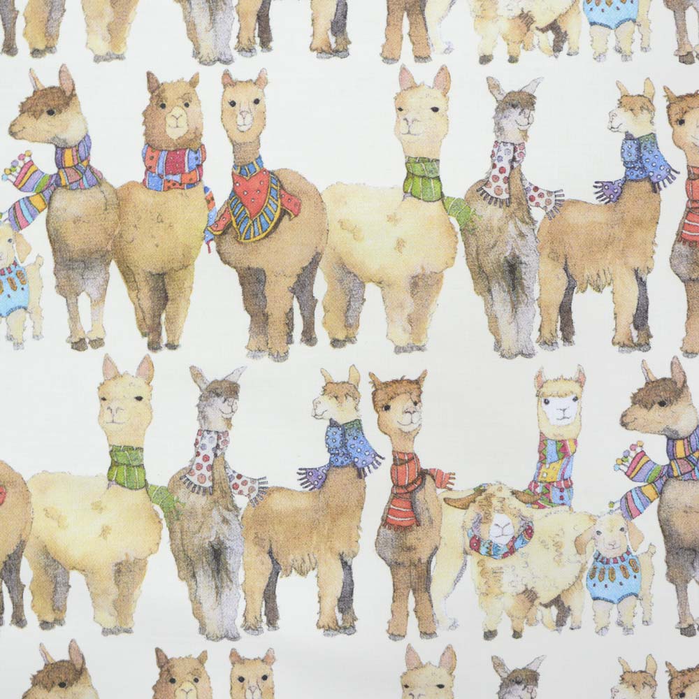 アルパカ柄のティータオルの別画像