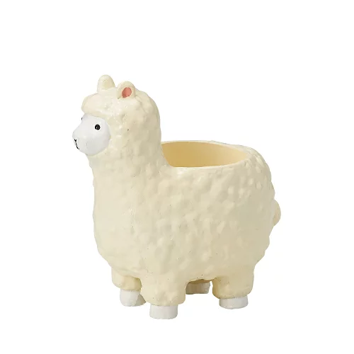 小さなアルパカのレジン鉢4個セット